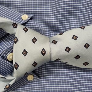 Vintage Christian Dior Designer Tie with Diamond Pattern